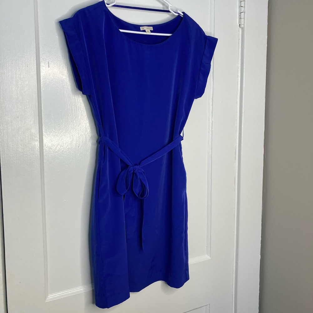 GAP blue tie-front dress, size XS